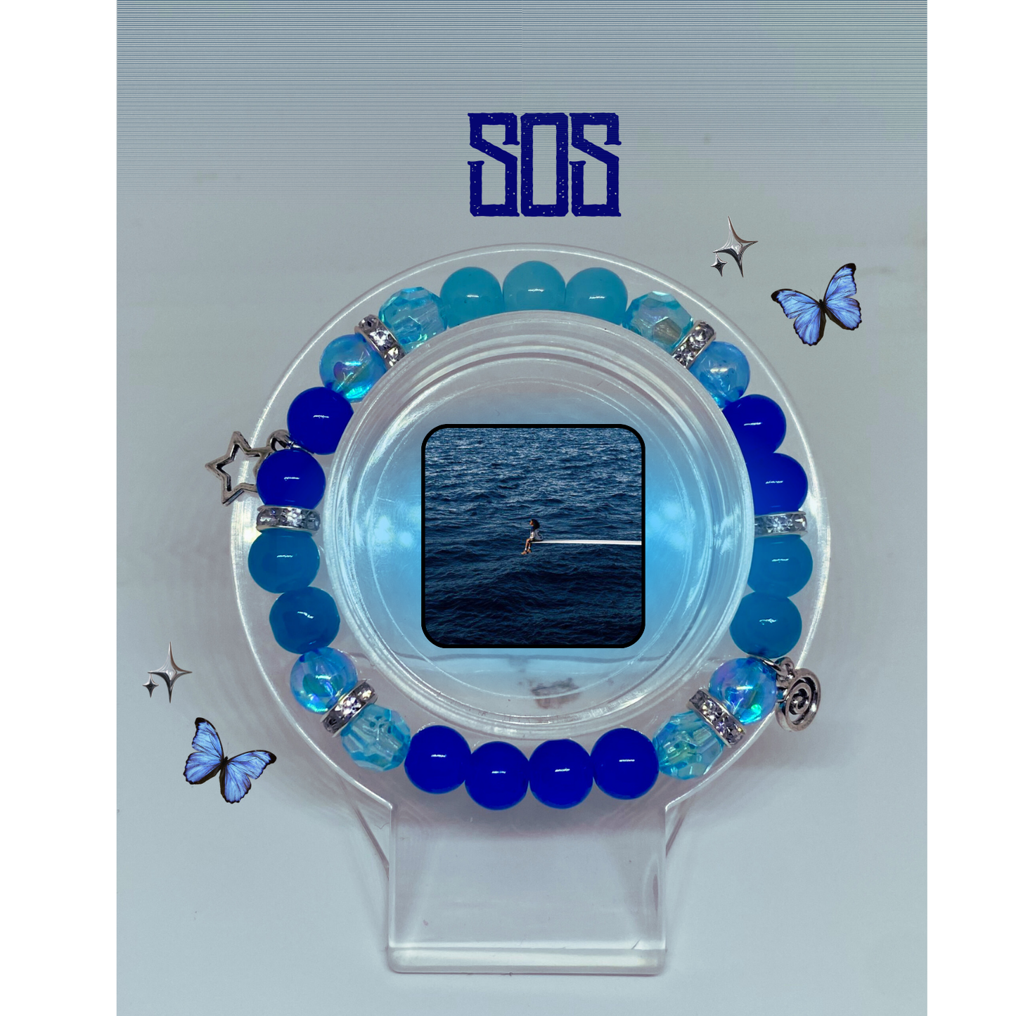 SOS SZA Beaded and Jem Bracelet