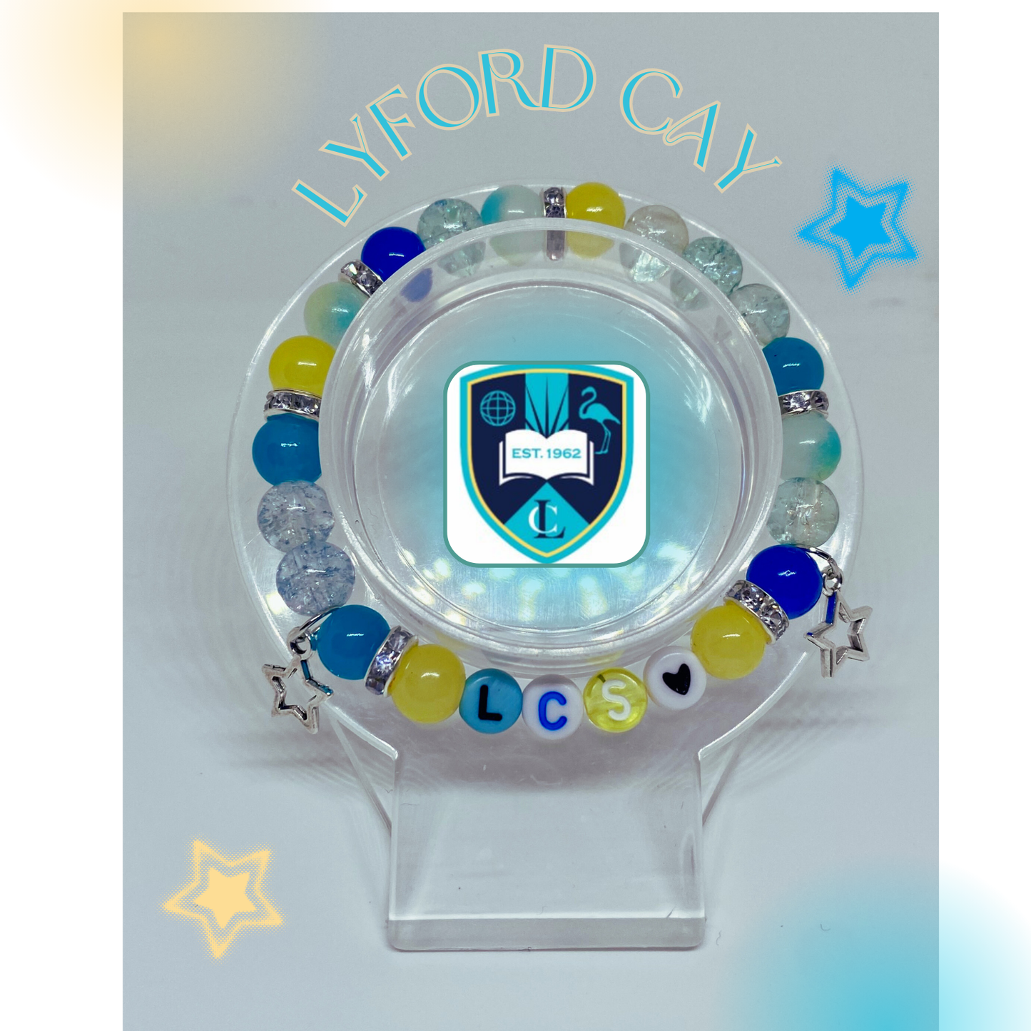 Lyford Cay International School Beaded Bracelet