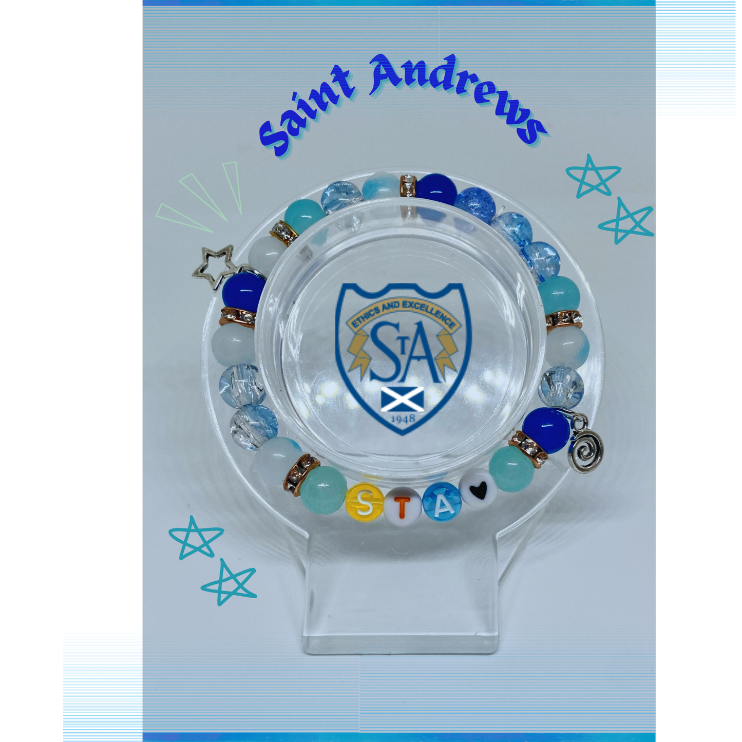 Saint Andrews School Beaded Bracelet