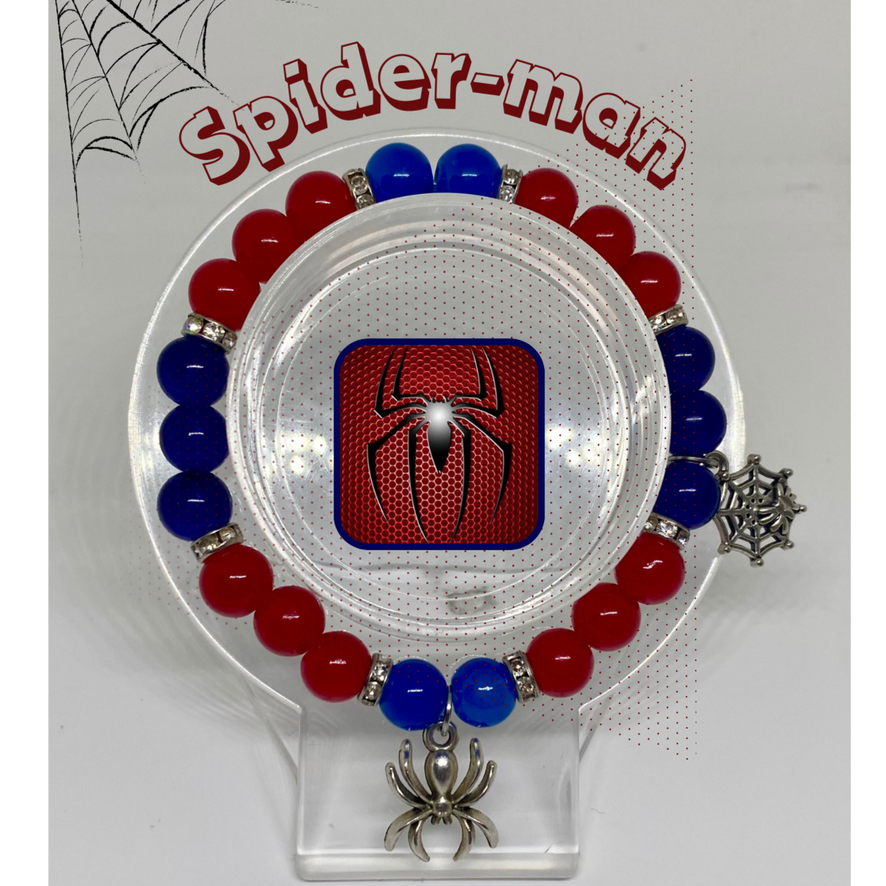 Spider-man Beaded Bracelet
