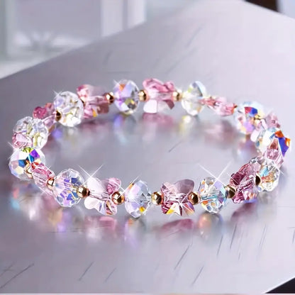 Colorful Butterfly Stretch Crystal Bracelet