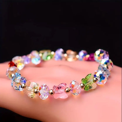 Colorful Butterfly Stretch Crystal Bracelet