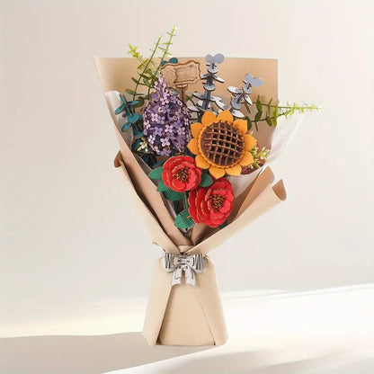 Wooden BloomCraft: A DIY Eco-Friendly Floral Artistry Kit