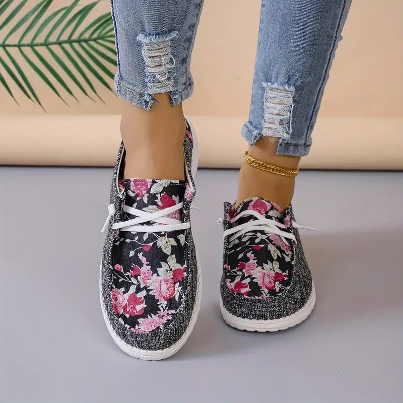 Colorful Butterfly Pattern Canvas Shoes