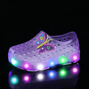 Luminous Butterfly Clog Shoes