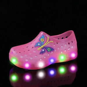 Luminous Butterfly Clog Shoes