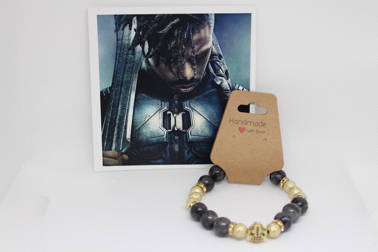 Black Panther Killmonger beaded bracelet