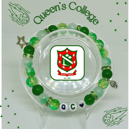 Queen's College Beaded Bracelet