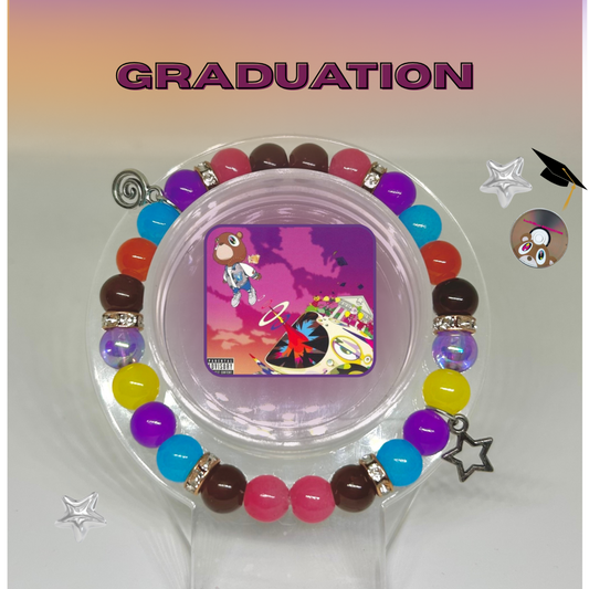 Graduation Kanye West Beaded and Jem Bracelet