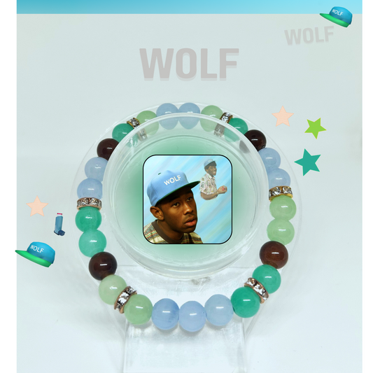 Wolf Tyler The Creator Inspired Gem and Beaded Bracelet