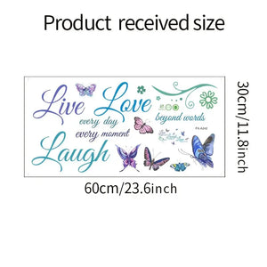 Bring Joy and Inspiration to Your Home with This Live Laugh Love Wall Sticker