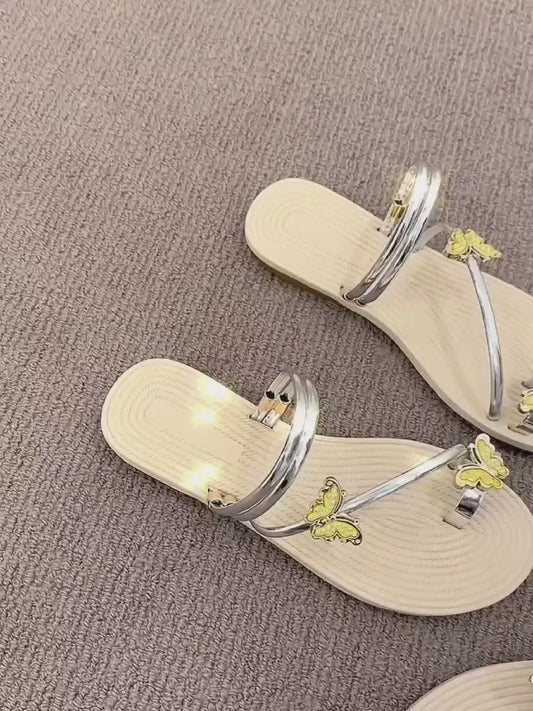 Stylish Butterfly Flat Sandals